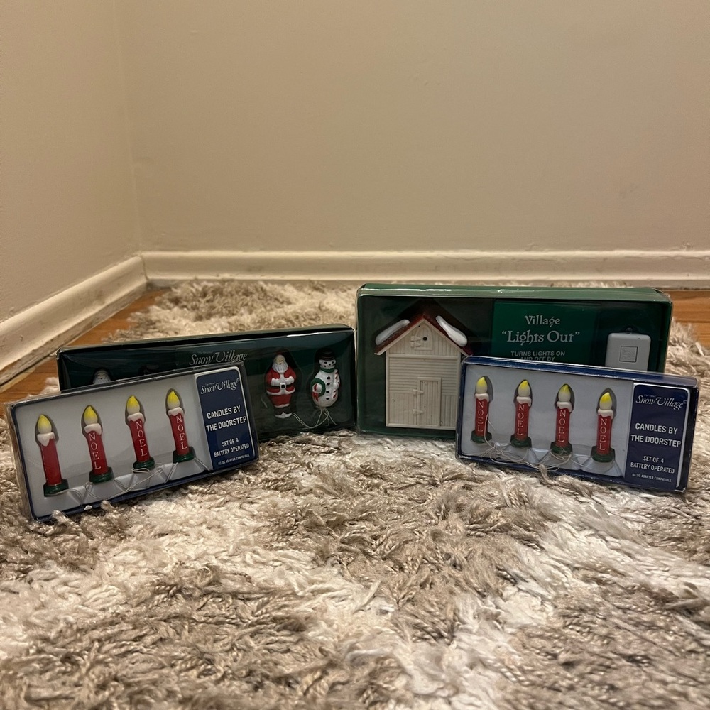 Department 56 Snow Village Holiday Village Lights Set